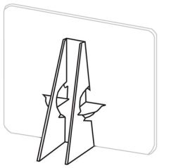 Lineco Double Wing White 15 Inch Easel Backs 400 pack