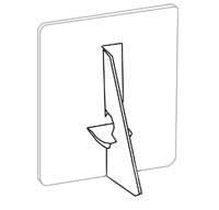 Lineco Cardboard Easels Single Wing White 12 Inch 500 pack