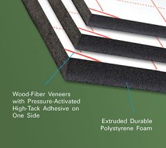 24 x 36 X 3/16th Black Self Adhesive Gator Board 15 pack