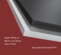 Black Sintra PVC Board 32 x 40 6 pieces