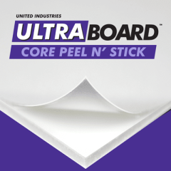 Ultra Core Peel N Stick White Foam Board 48 x 96 x 3/16 16 Sheets